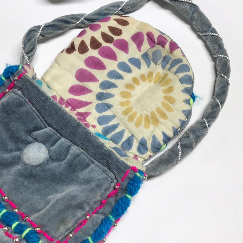 Embroidered Colorful Mini Shoulder Bag - Picture 5 of 8